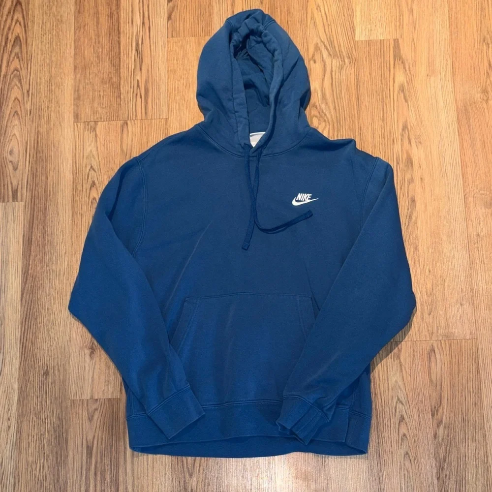 Nike Men's Deep Blue Hoodie Sweatshirt size medium